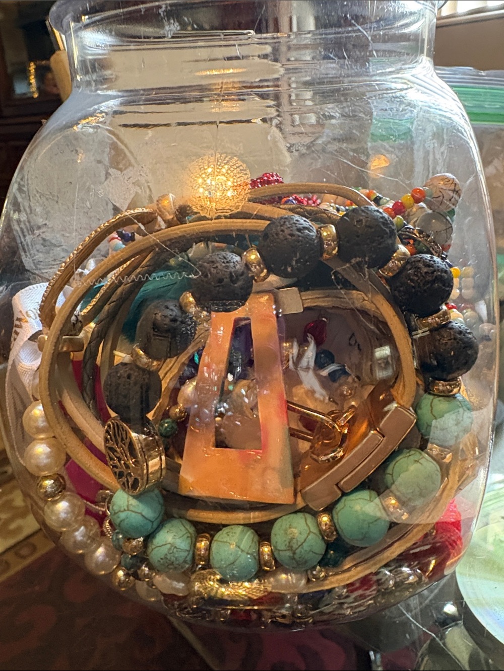 All wearable mixed jar. Various designs and colors. 4LBS - Picture 2 of 4